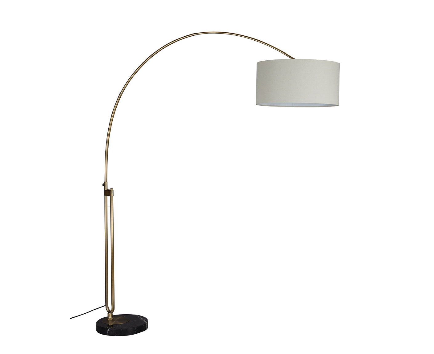 Archie Bogenlampe Stehlampe Beige / Gold