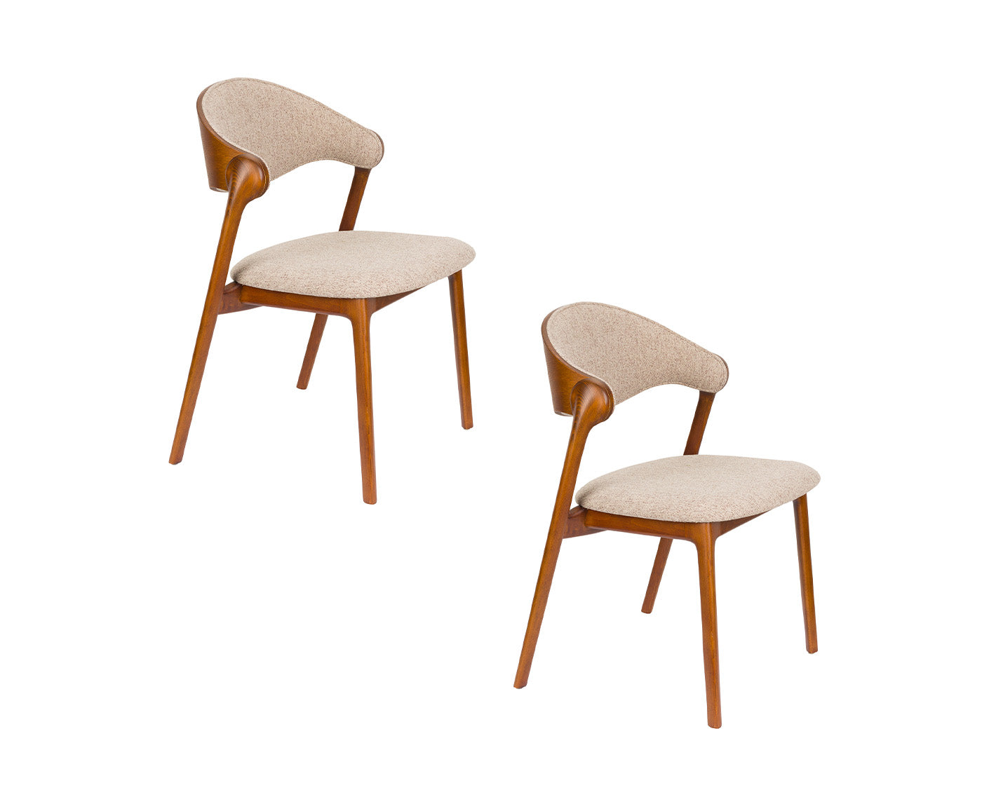 Babington Esszimmerstuhl 2er Set Walnuss