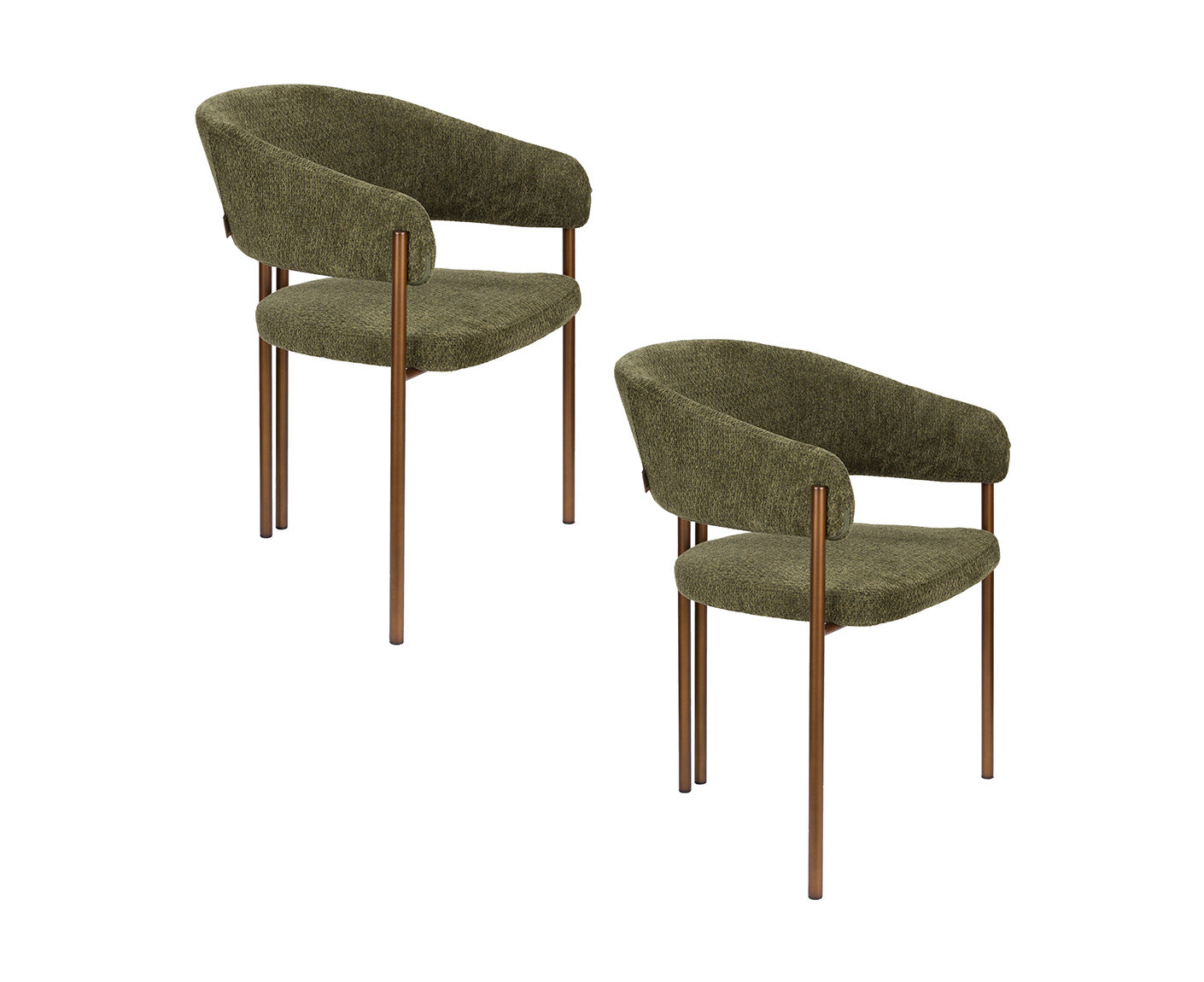 Naida Esszimmerstuhl Bouclé 2er Set