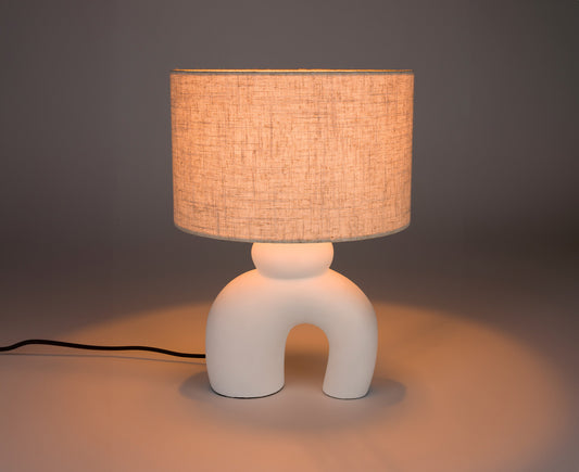 Bibi Tischleuchte Lampe Weiß Keramik