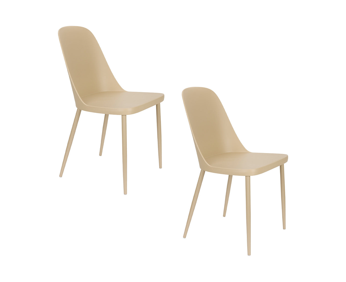 Pip Esszimmerstuhl Beige 2er Set