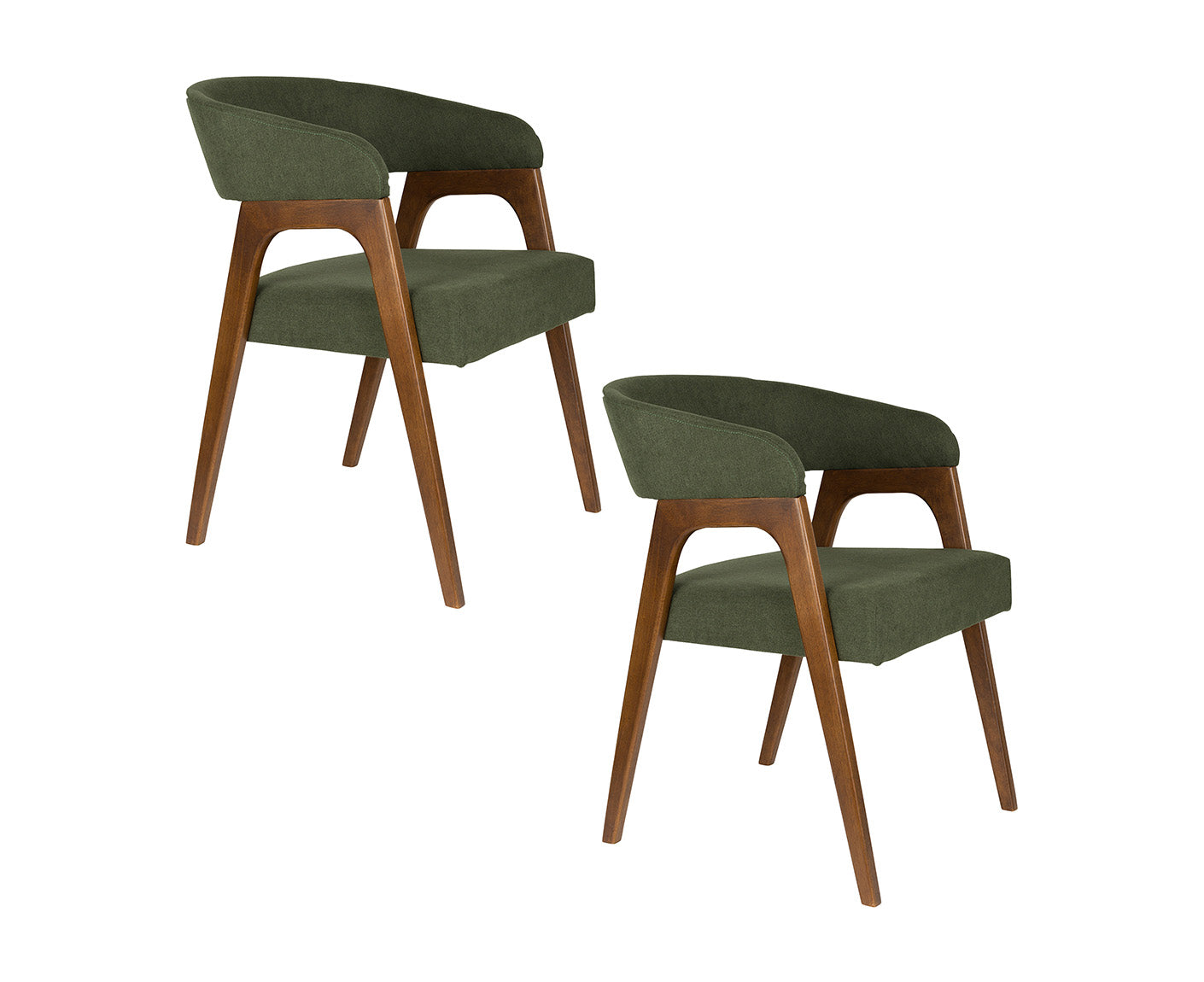 Adamello Esszimmerstuhl 2er Set Walnuss