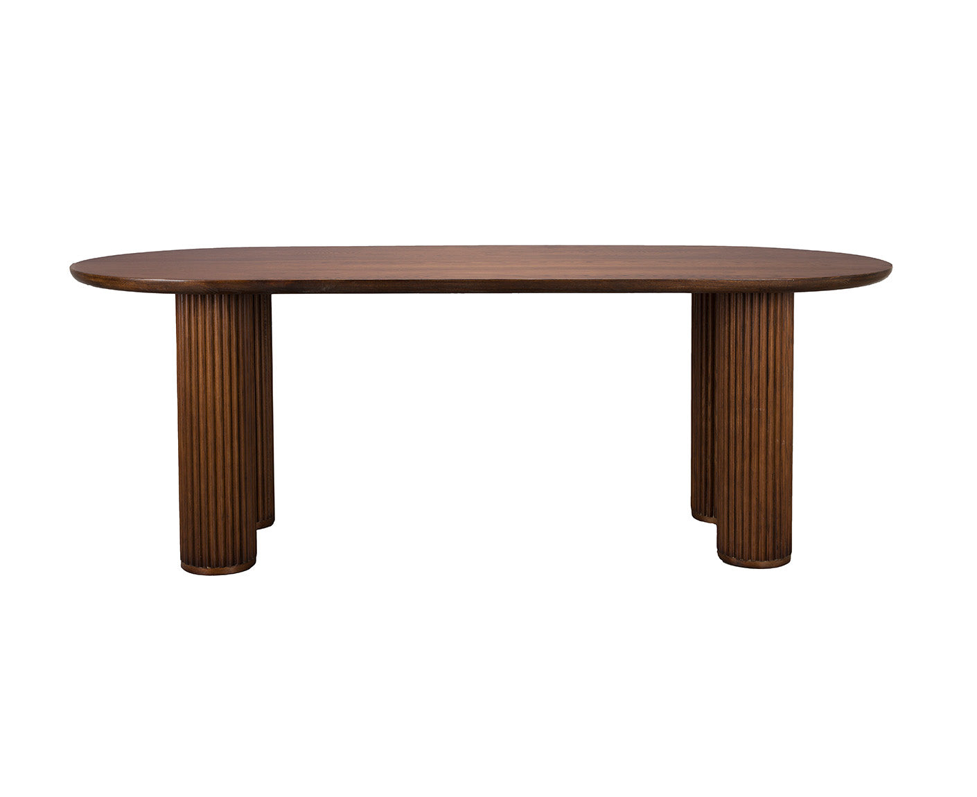 Dean Esstisch 220x90 cm Massivholz Eiche Braun