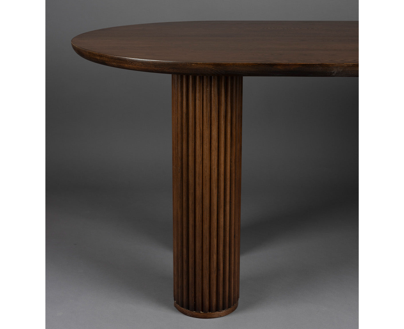 Dean Esstisch 220x90 cm Massivholz Eiche Braun