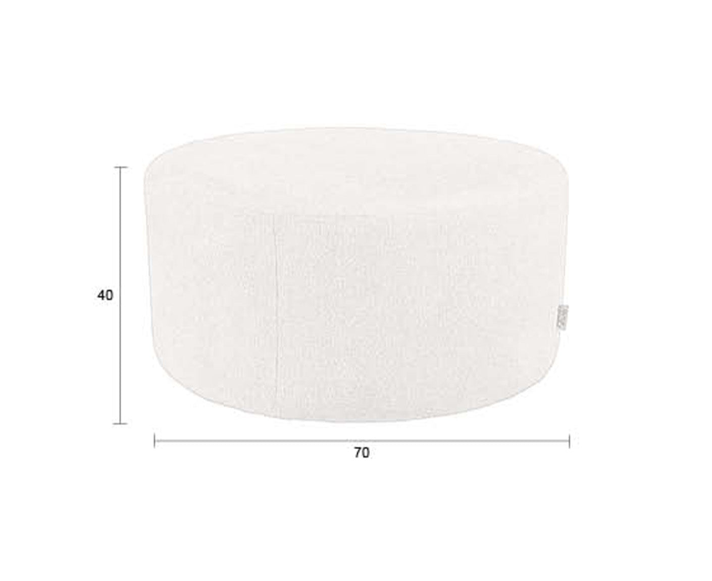 Rocca Pouf Hocker