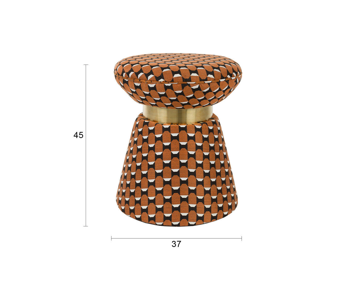 Pin Hocker Hellbraun