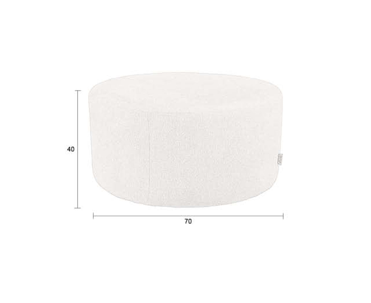 Rocca Pouf Hocker