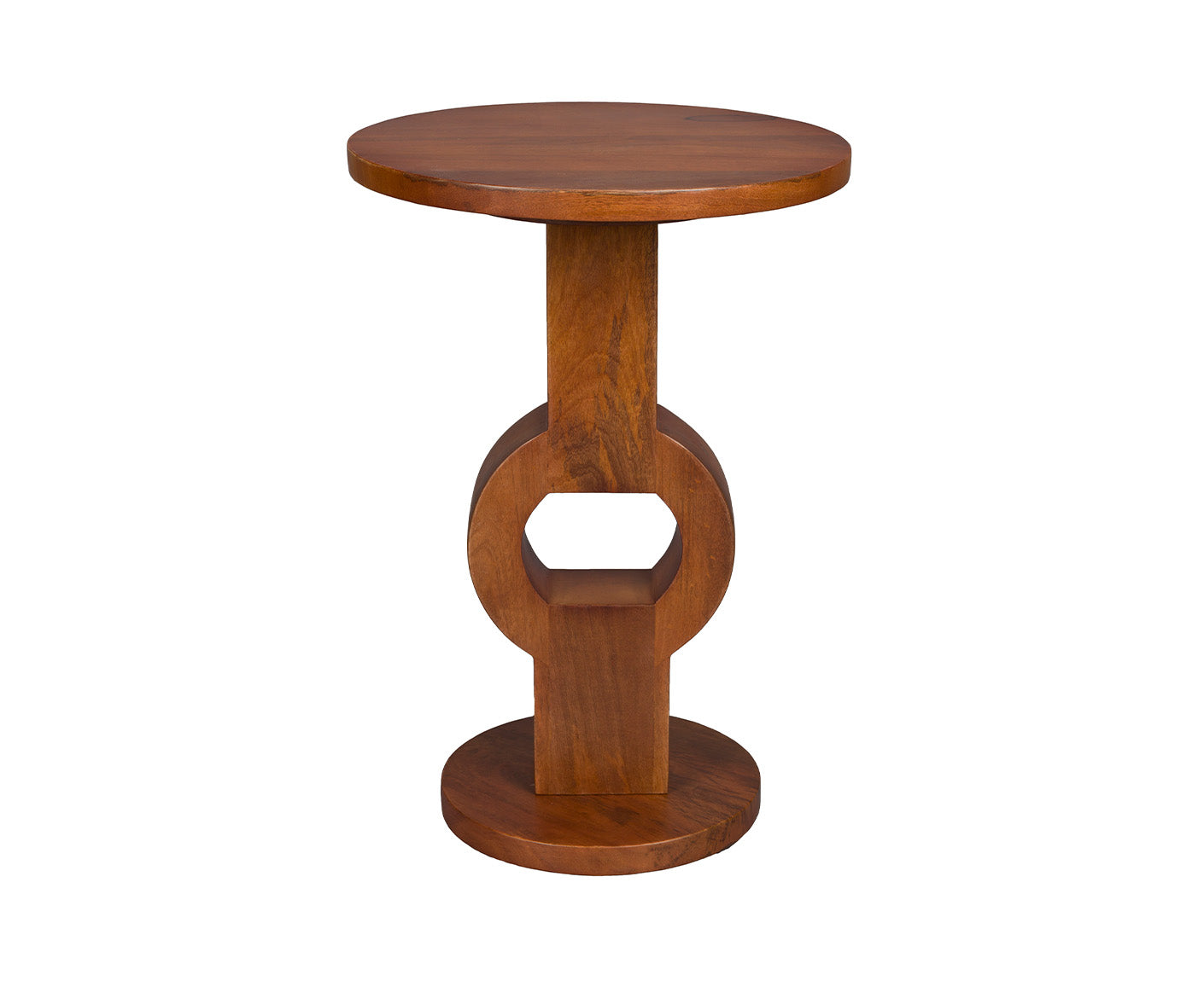 Tondo Beistelltisch Ø36 cm Mango Massivholz Braun