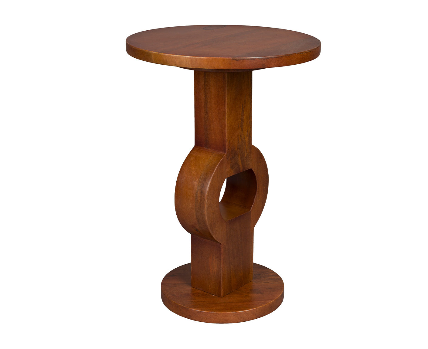 Tondo Beistelltisch Ø36 cm Mango Massivholz Braun