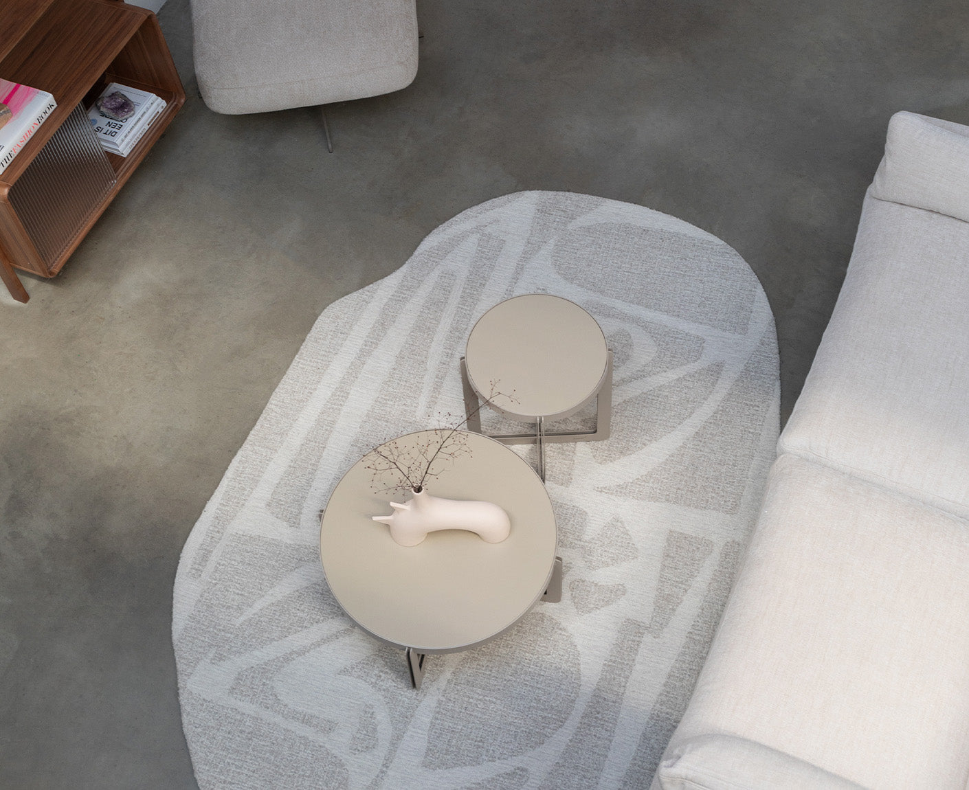 Centre Couchtisch Oval 102 x 68 cm