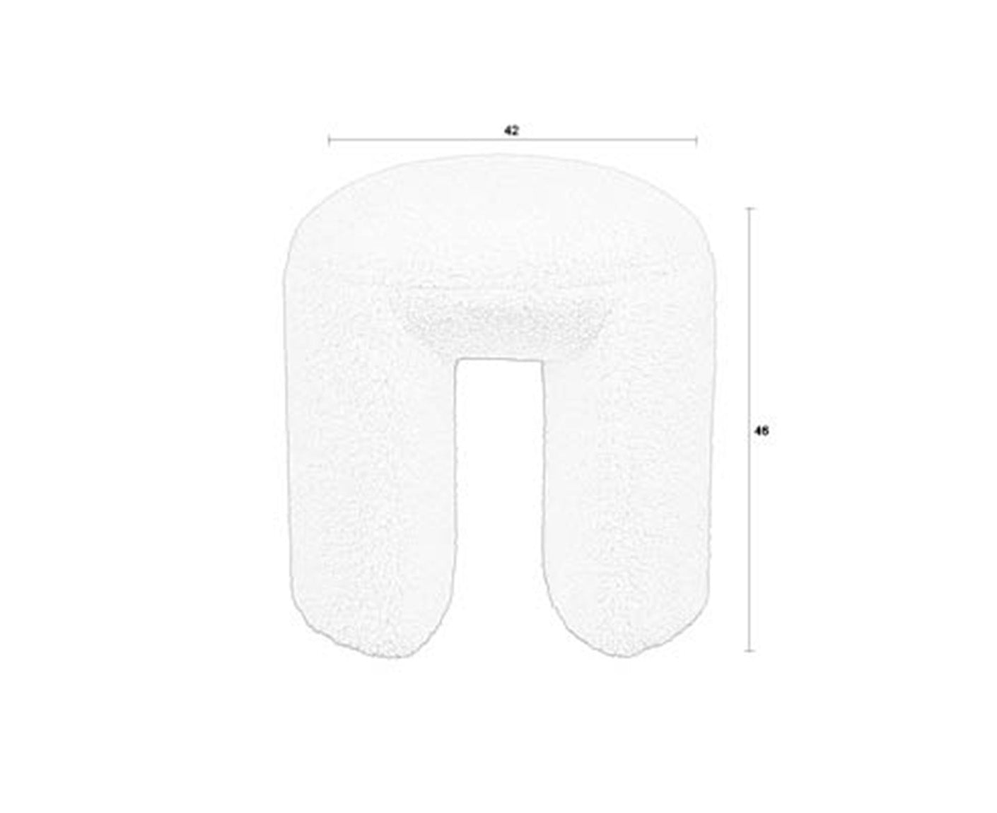 Noxx Hocker 42 x 46 cm