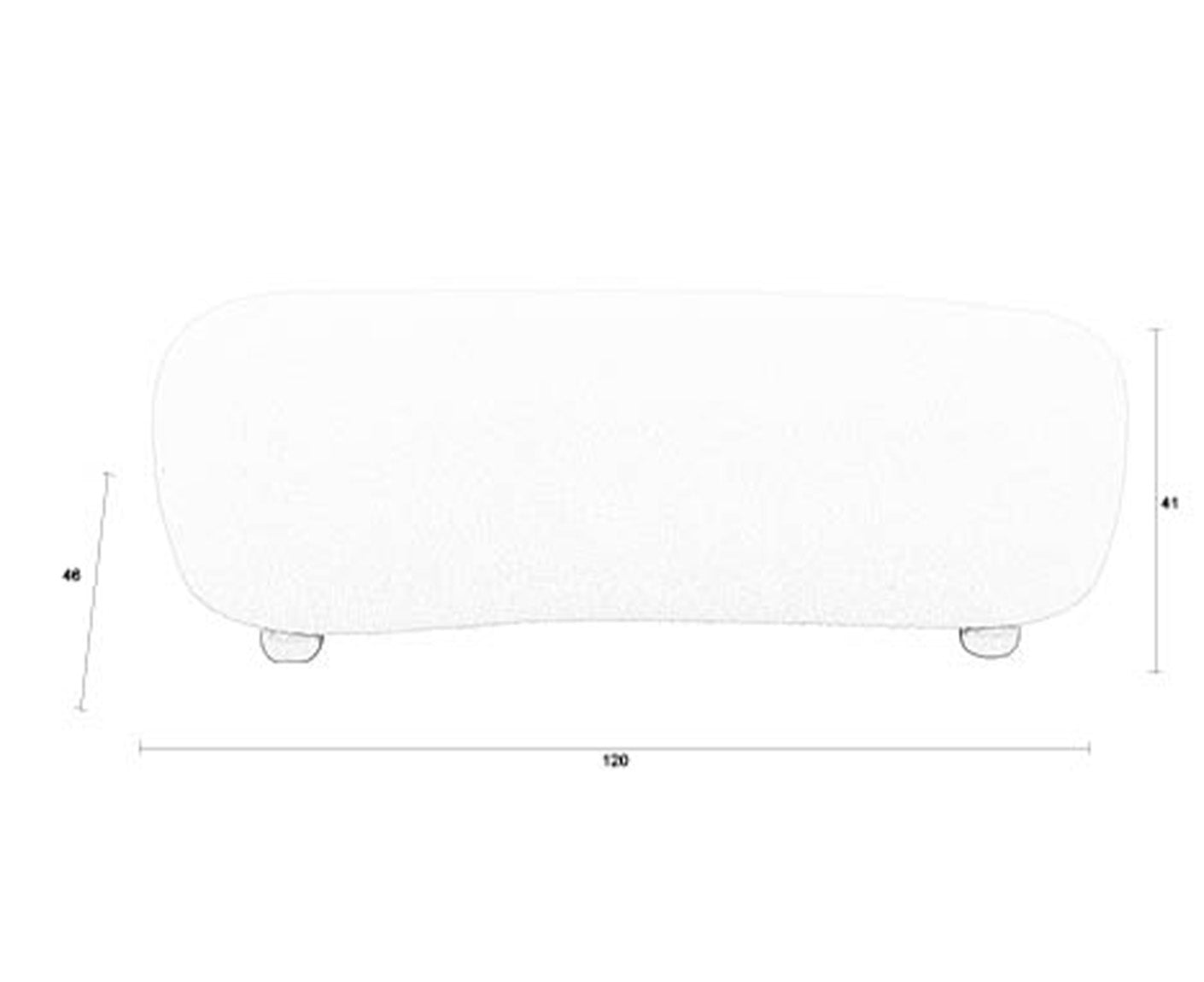 Noxx Hocker 120 x 41 cm