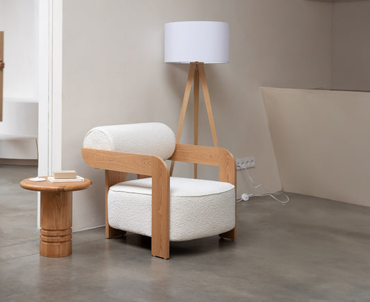 Oolong Loungesessel Bouclé