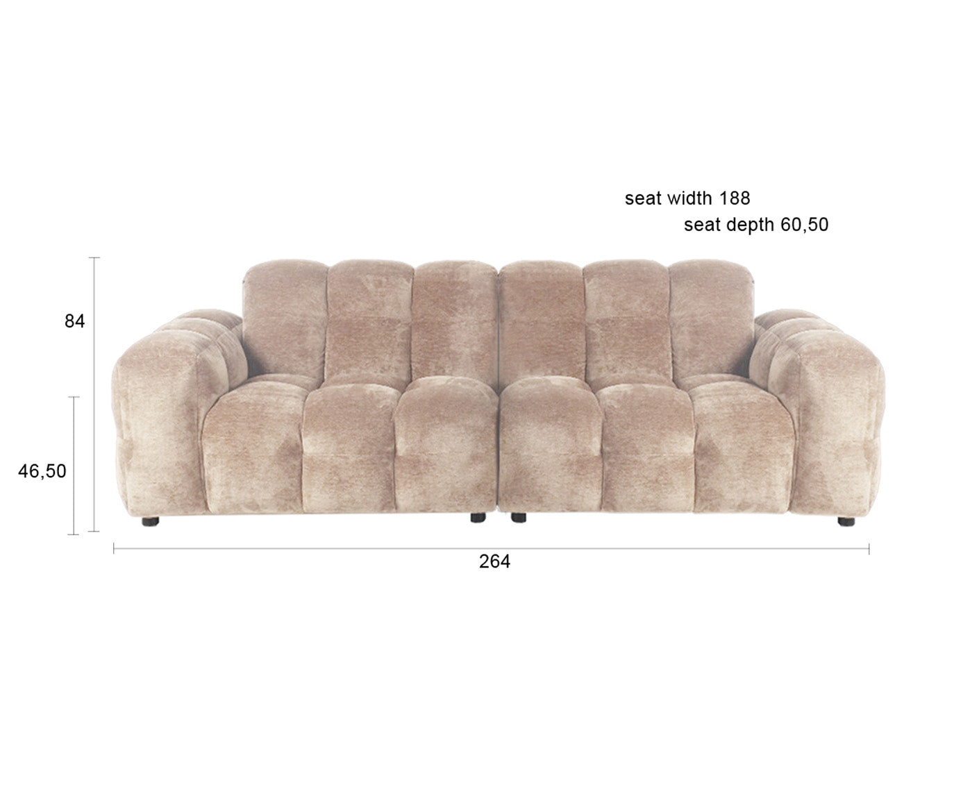 Hackman Sofa 3-Sitzer Velours