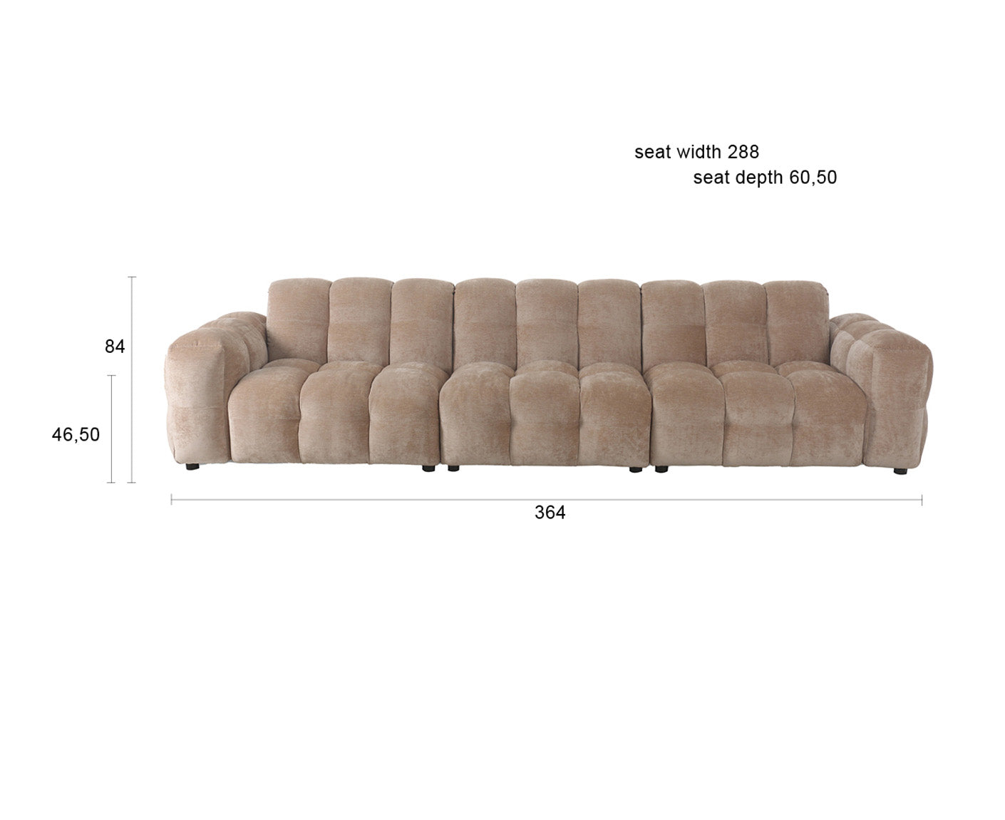 Hackman Sofa 4,5-Sitzer Velours
