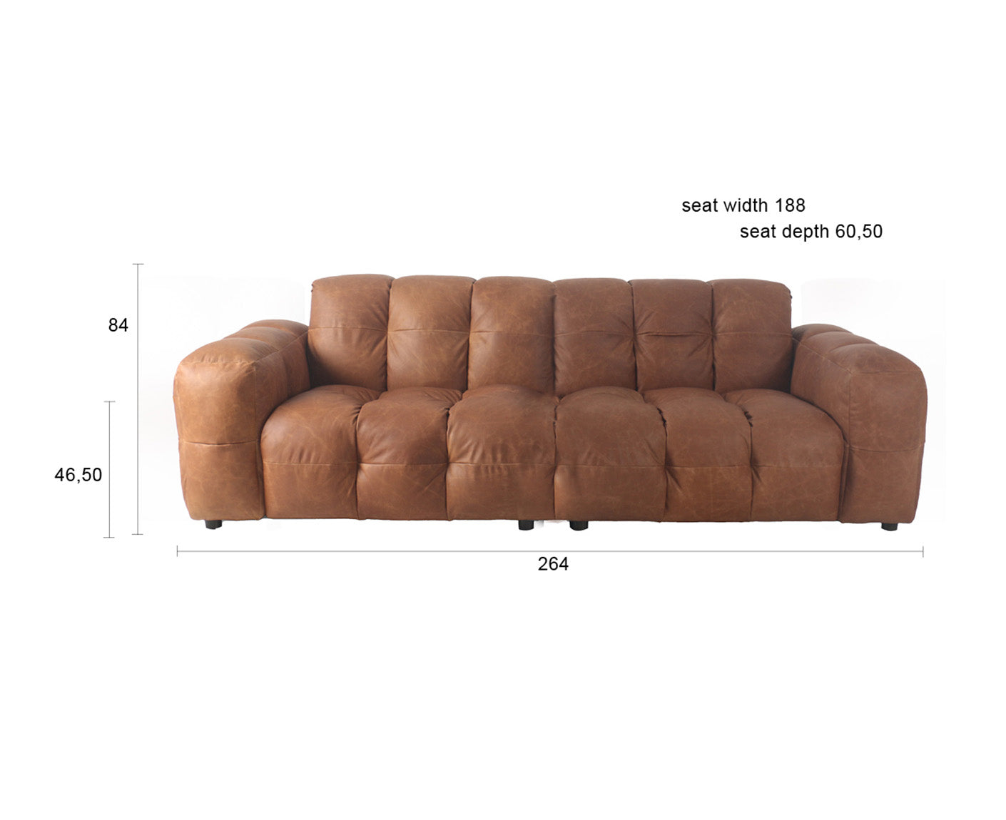 Hackman Sofa 3-Sitzer Leder