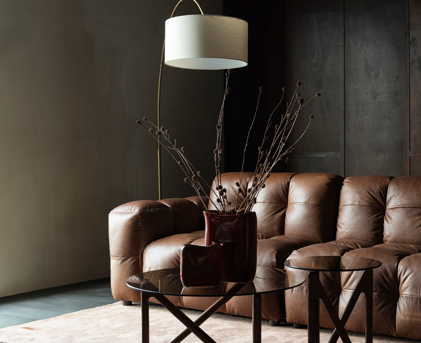 Hackman Sofa 4,5-Sitzer Leder