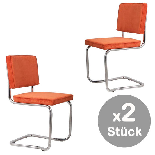 Ridge Kink 2-er Set Stühle Orange - Voelpe