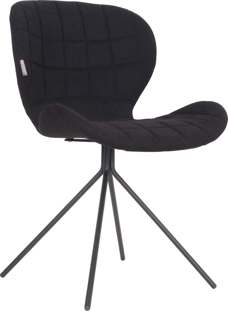OMG 2-er Set Stühle Schwarz