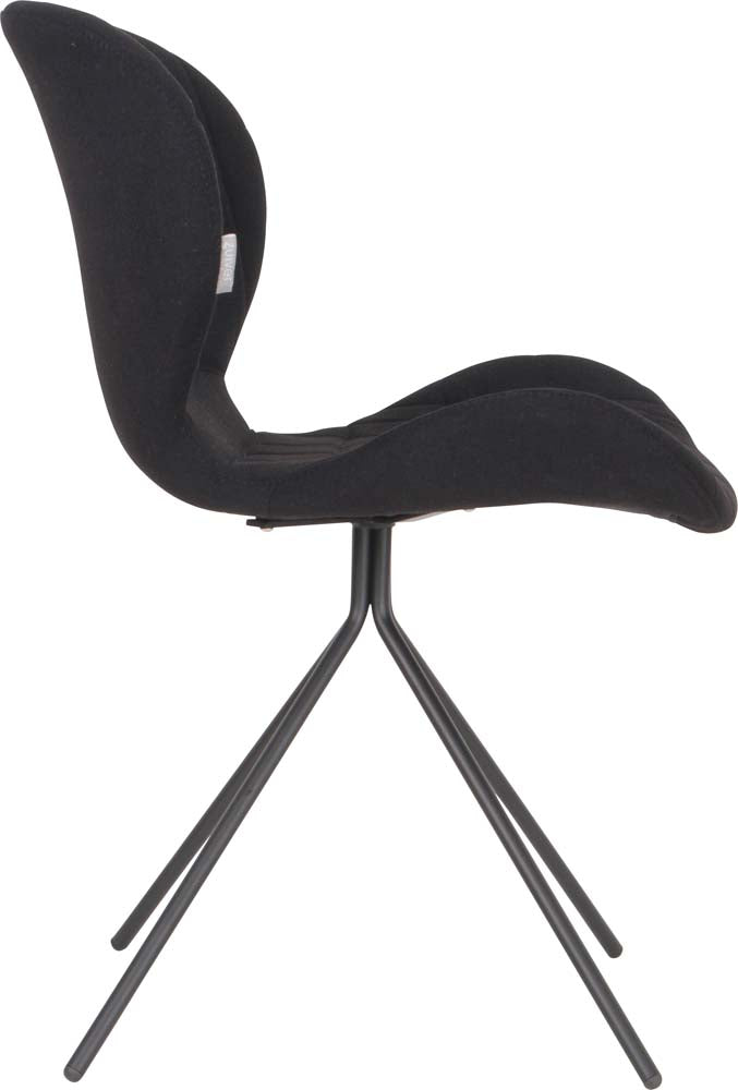 OMG 2-er Set Stühle Schwarz