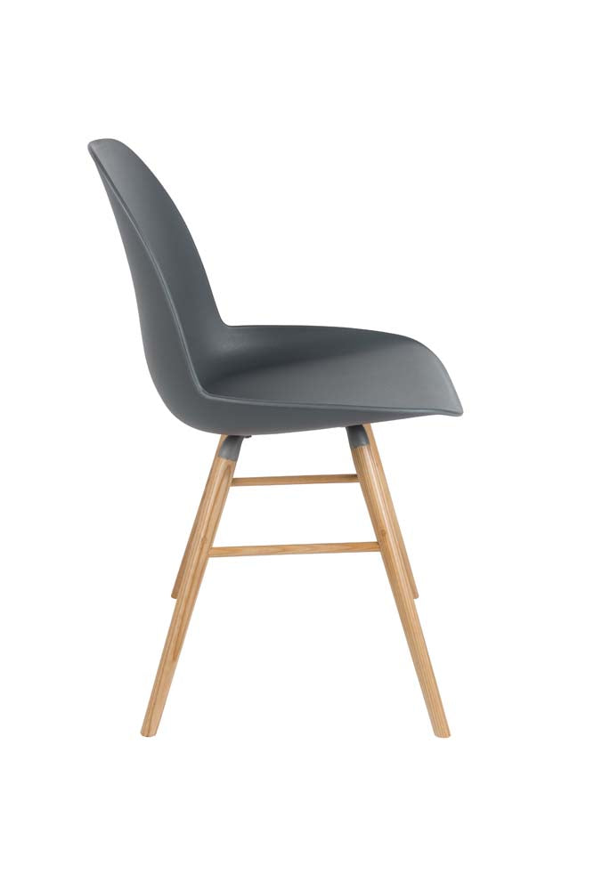 Albert Kuip 2-er Set Stühle Dunkelgrau