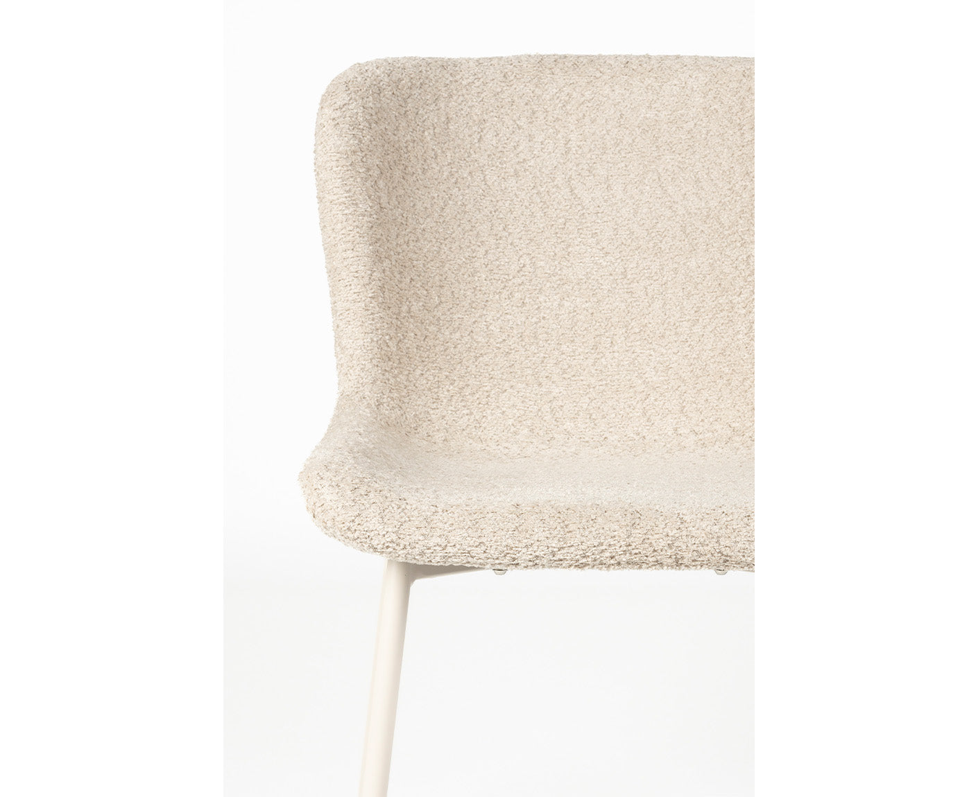 Marion Esszimmerstuhl Weiß Bouclé 2er Set