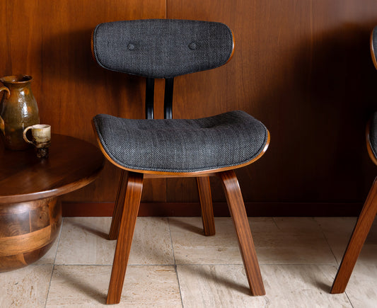 Blackwood Esszimmerstuhl Grau / Braun Massivholz