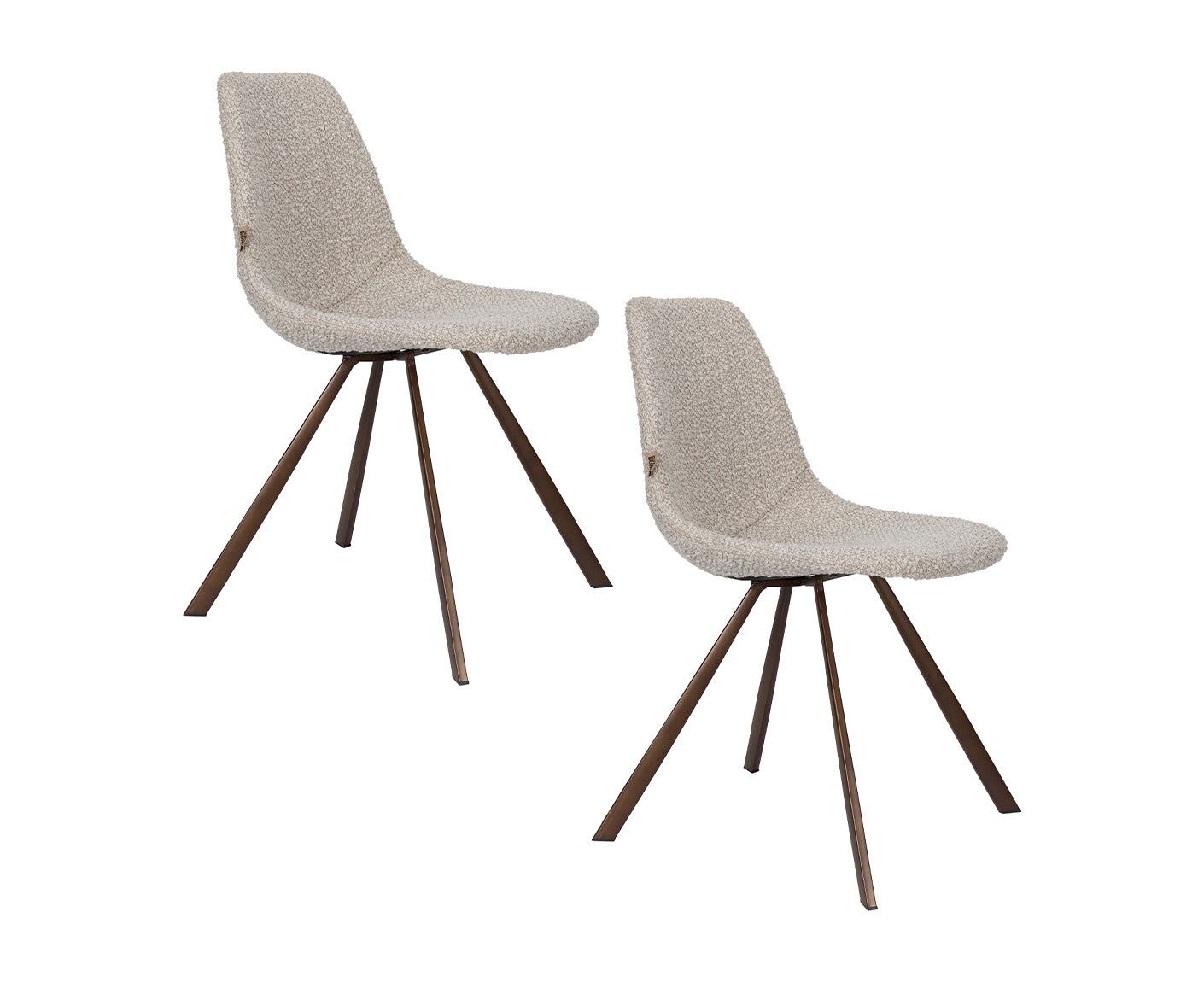 Franky Esszimmerstuhl 2er Set Bouclé