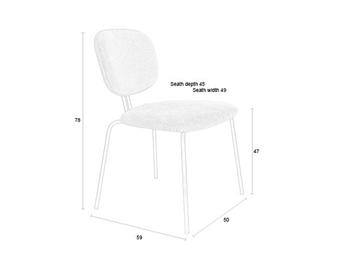 Bouton Esszimmerstuhl 2er Set
