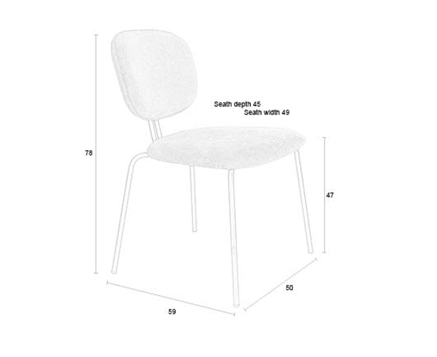 Bouton Esszimmerstuhl 2er Set