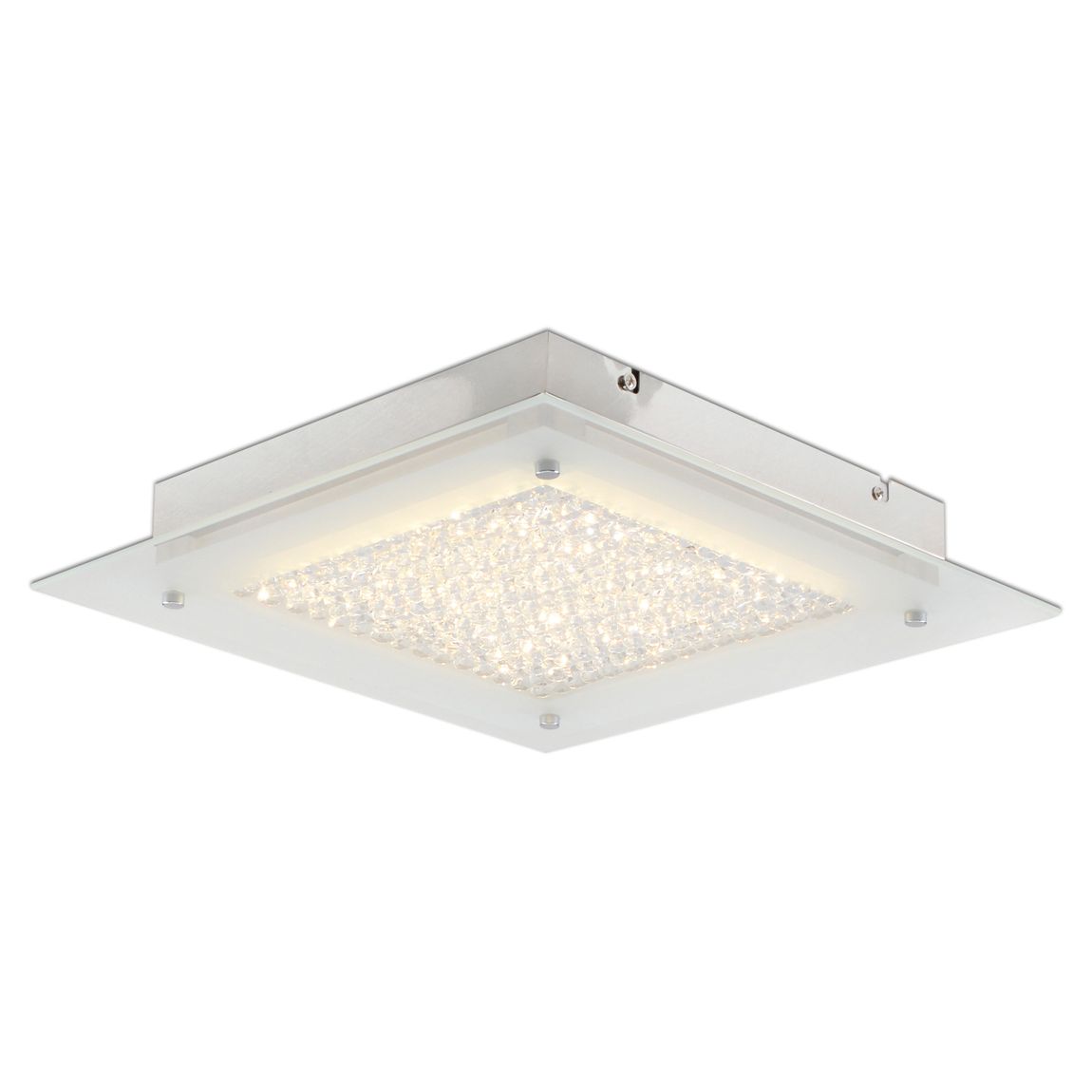 Glasgow Deckenleuchte LED 36x36cm Chrom - Voelpe