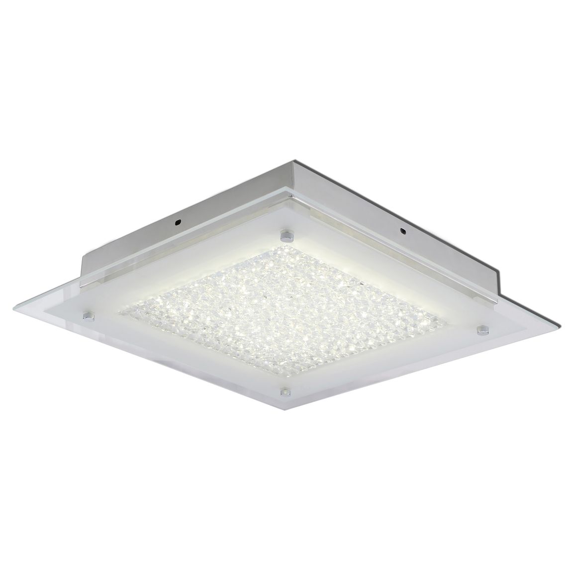 Glasgow Deckenleuchte LED 36x36cm Chrom - Voelpe