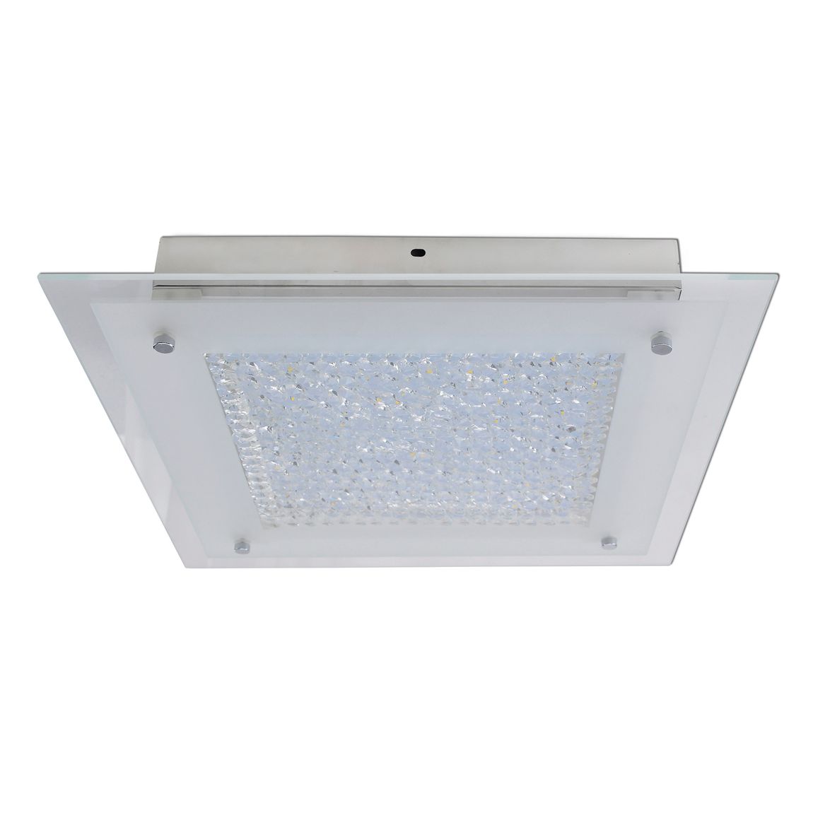 Glasgow Deckenleuchte LED 36x36cm Chrom - Voelpe