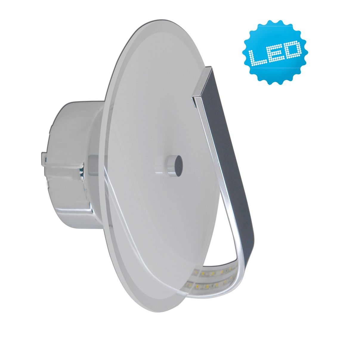 Lucca Deckenleuchte LED Ø20cm Silber - Voelpe