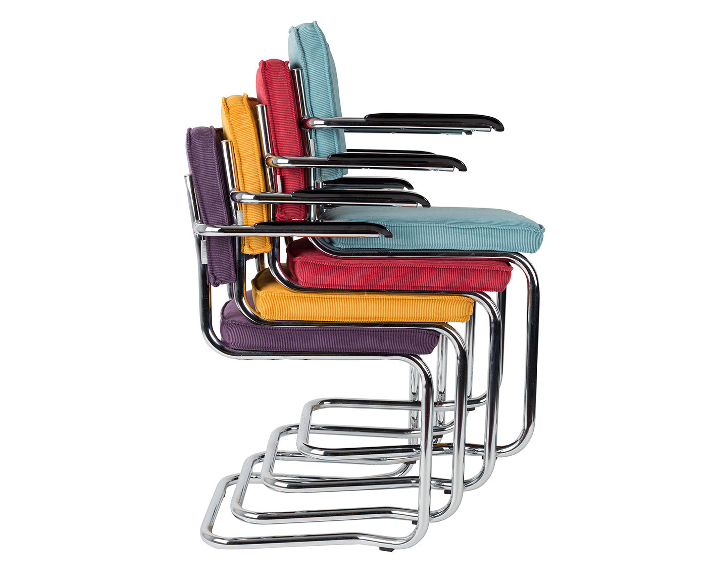 Ridge Kink Rib 2er Set Armlehnstuhl Cord