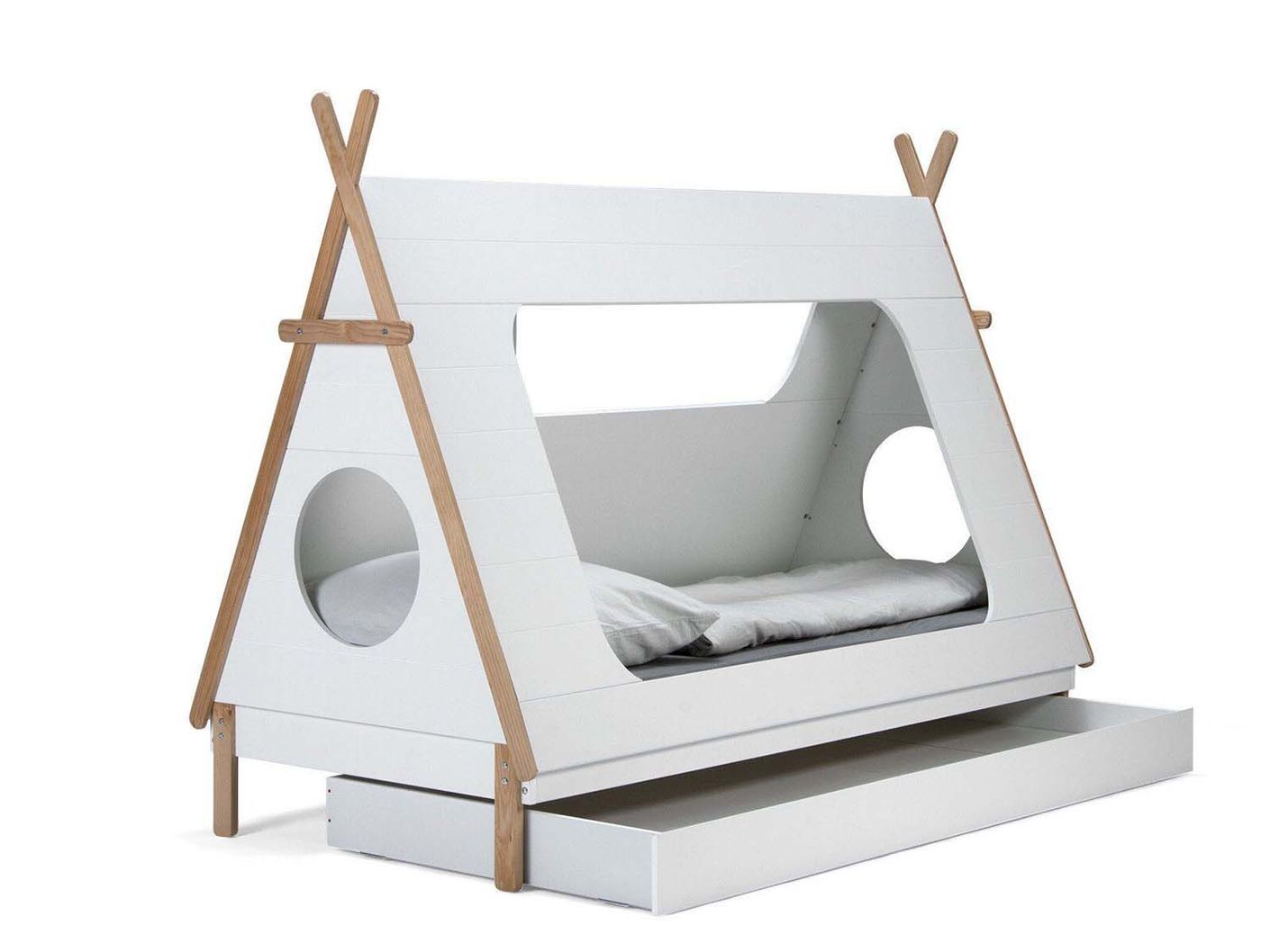 Schublade für Kinderbett Weiß
