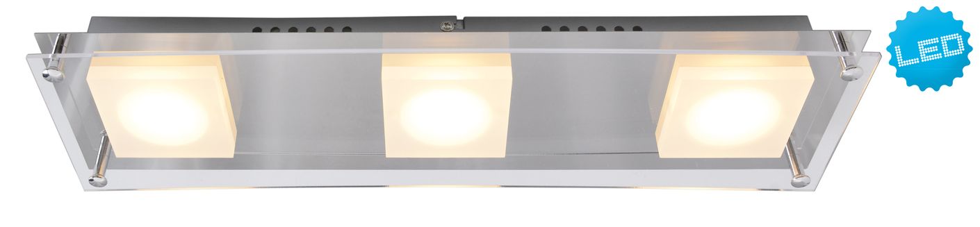 Edingburgh Wandleuchte LED 44x12cm Chrom - Voelpe