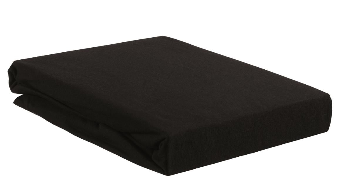 BH Jersey TDS Splittopper-Spannbettlaken Schwarz
