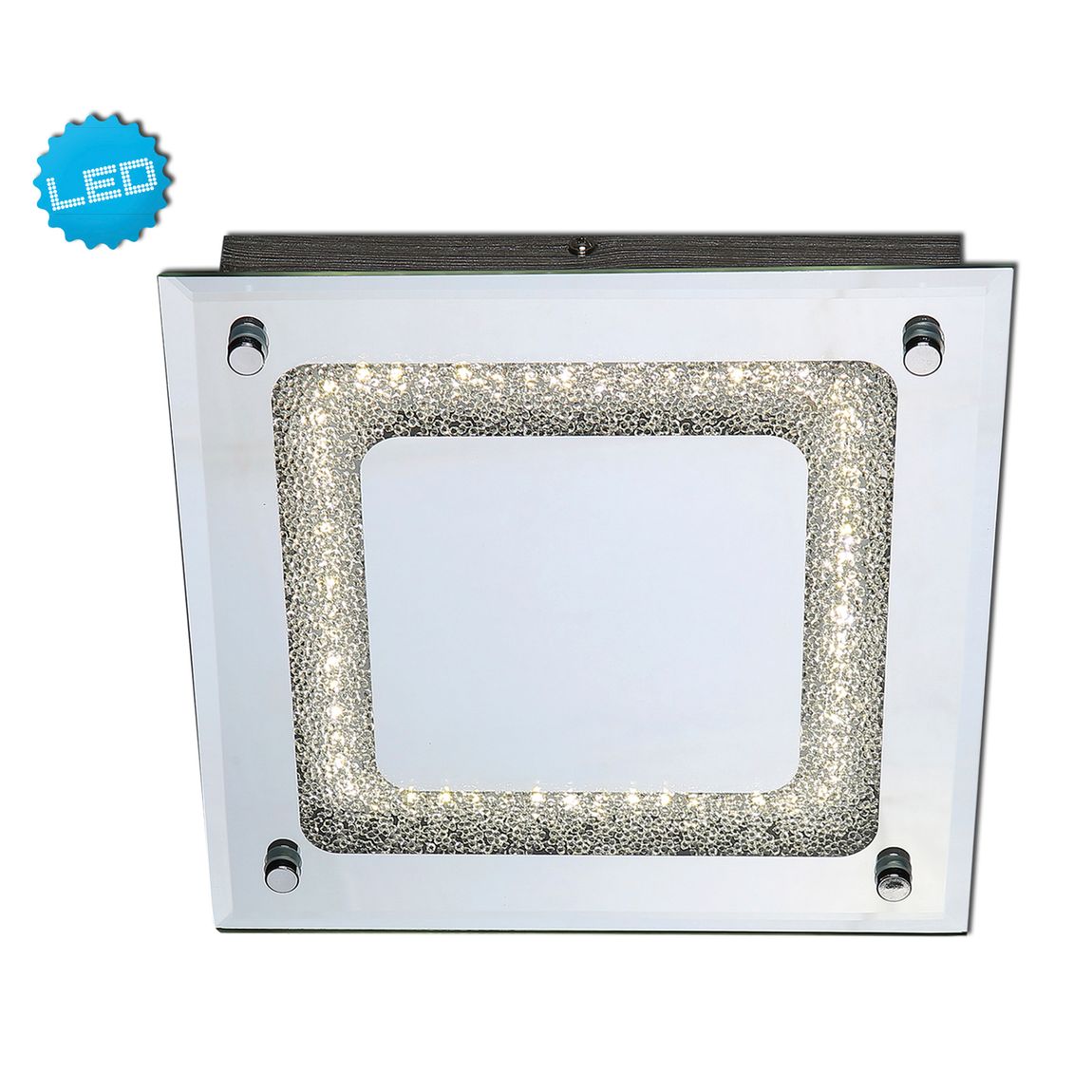 Thun Deckenleuchte LED Ø24cm Chrom - Voelpe