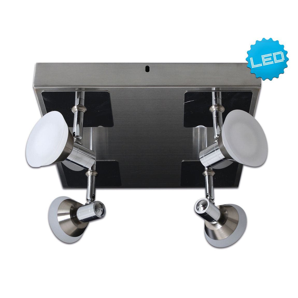 Jericho Spot LED 28x28cm Chrom - Voelpe