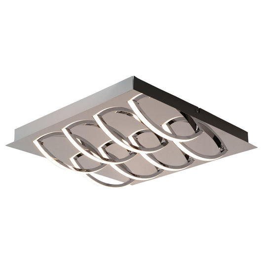 Manchester Wandleuchte LED 41x41cm Chrom - Voelpe