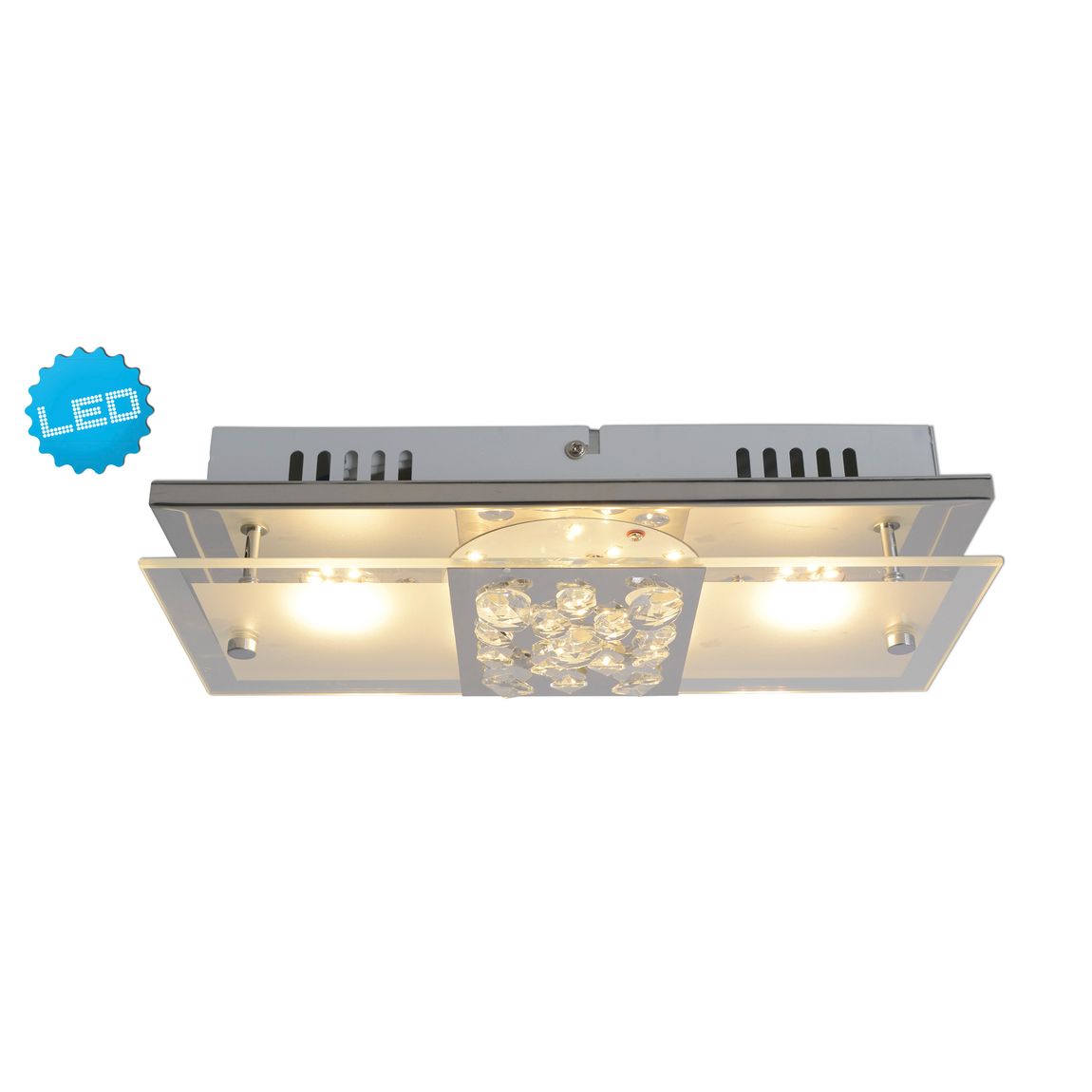 Chur Deckenleuchte LED 30x12cm Chrom - Voelpe