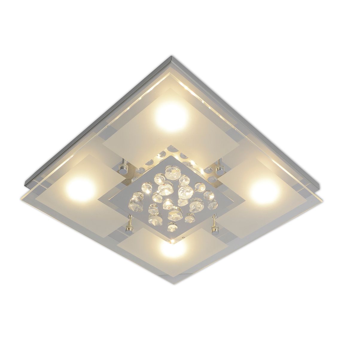 Chur Deckenleuchte LED 30x30cm Chrom - Voelpe