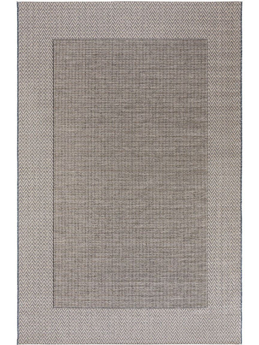 In- & Outdoor Teppich River Beige / Blau