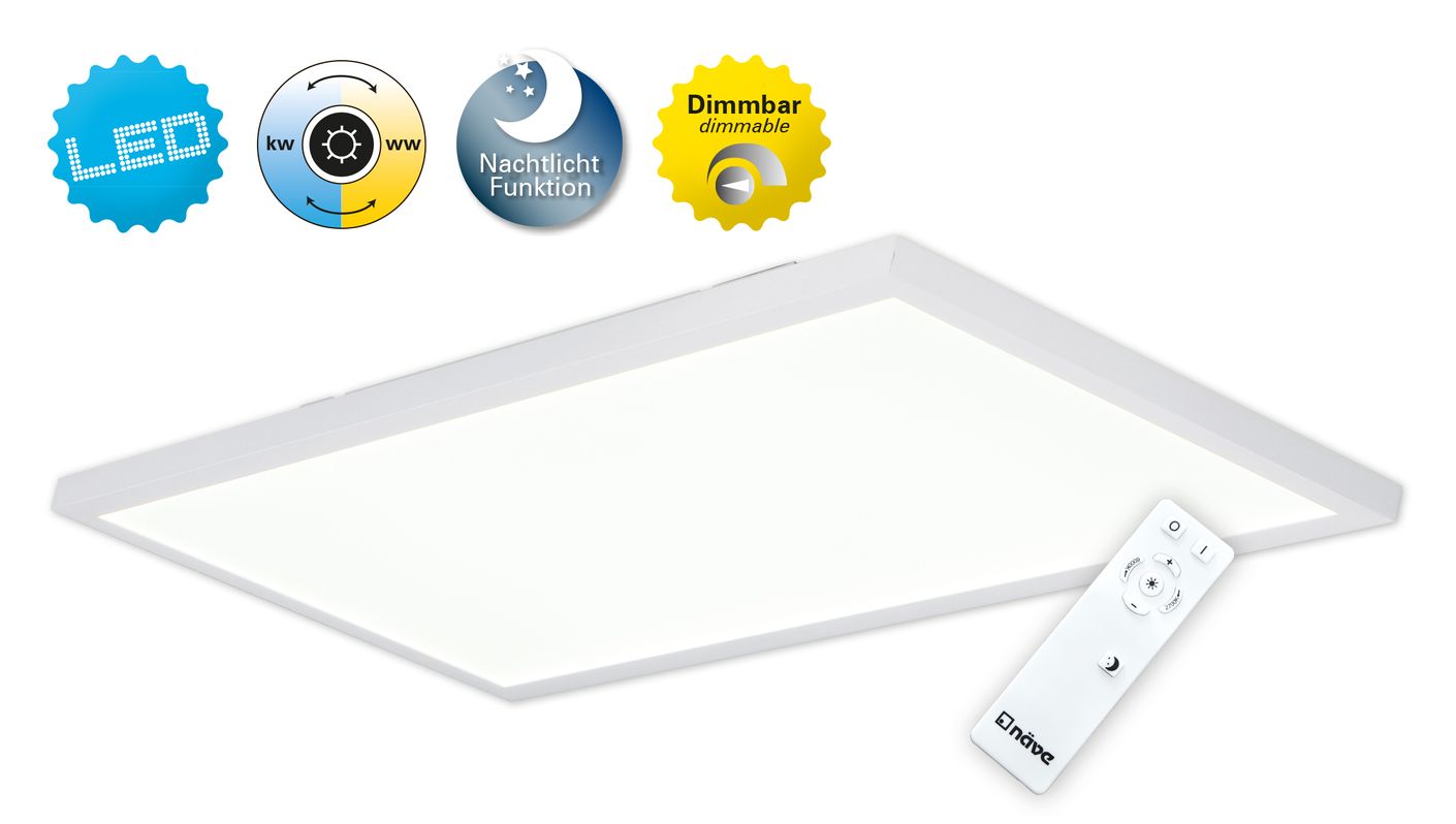 Salta Deckenleuchte LED 60x30cm Weiß - Voelpe