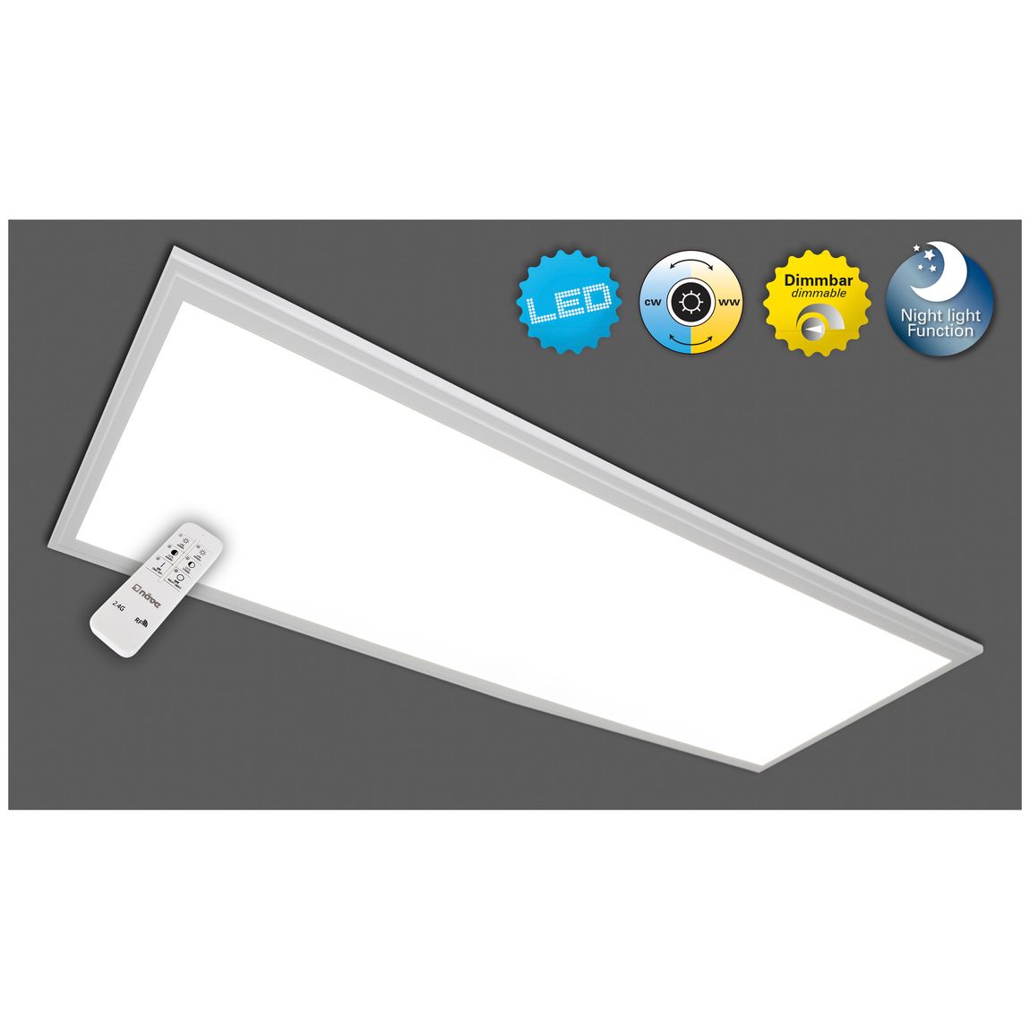 Salta Deckenleuchte LED 60x30cm Weiß - Voelpe