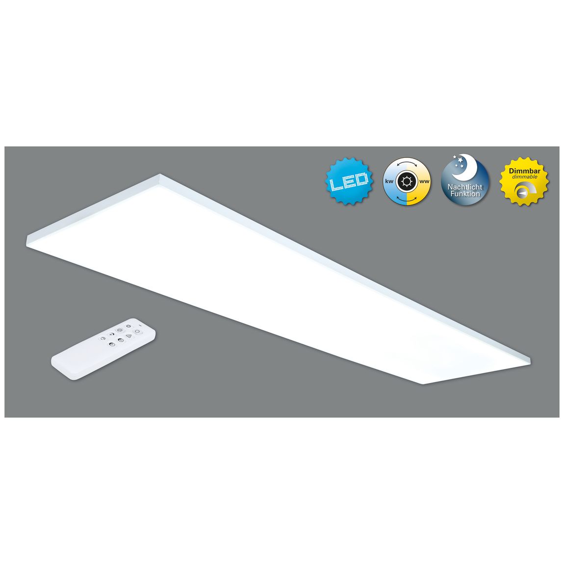 Carente Deckenleuchte LED 119,5x29,5cm Weiß - Voelpe