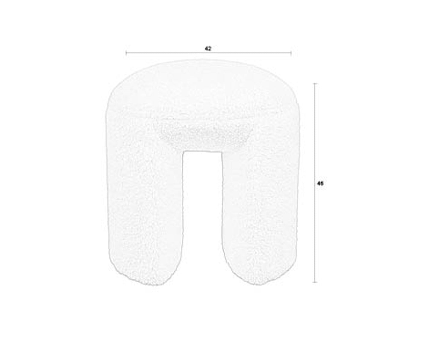 Noxx Hocker 42 x 46 cm