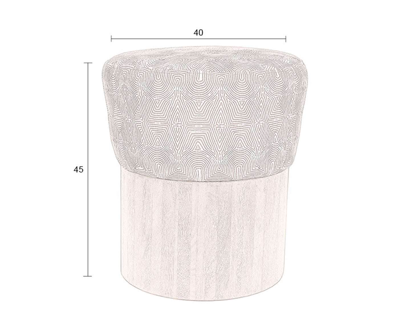 Fragment Hocker Braun