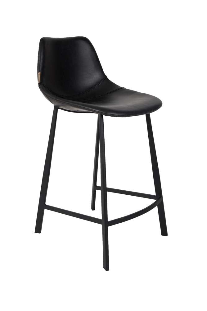 Franky 2-er Set Barhocker klein Schwarz